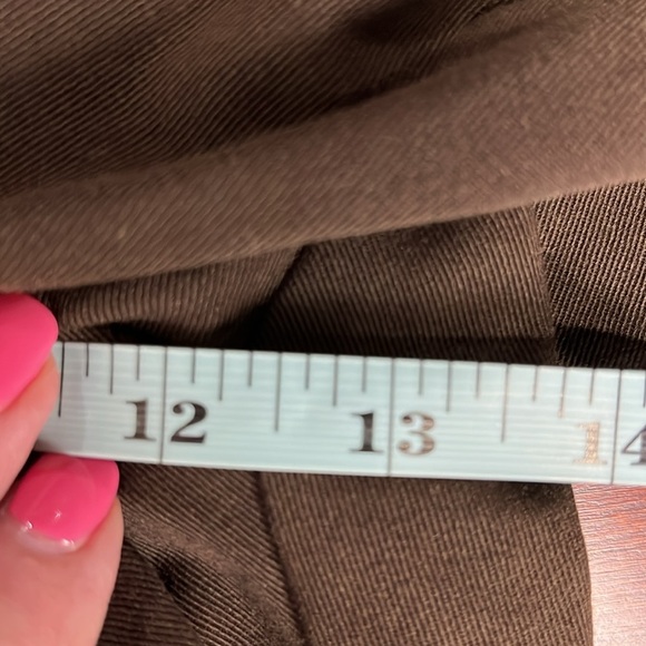 Studio Works Womens Shorts 14 Chocolate Zip/Button Close Pockets Cotton/Poly NWT - Picture 11 of 14